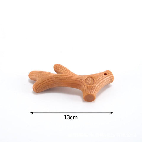 Durable dog chew toy with beef flavour.