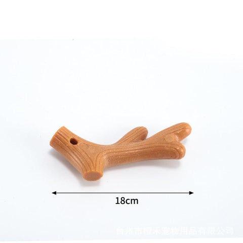 Durable dog chew toy with beef flavour.