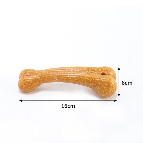 Durable dog chew toy with beef flavour.